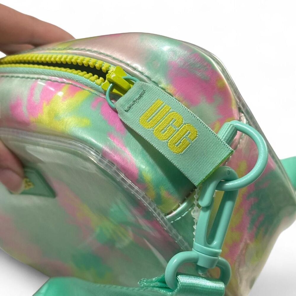 RARE UGG green & pink tie dye crossbody bag: Rare color combo - Picture 7 of 7